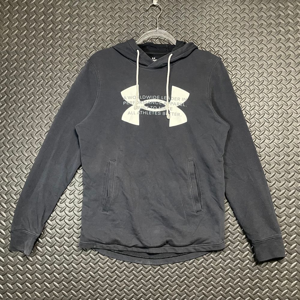 Under Armour Black Athletic Wear Graphic Print Pullover Hoodie‎ Women's Sz Small